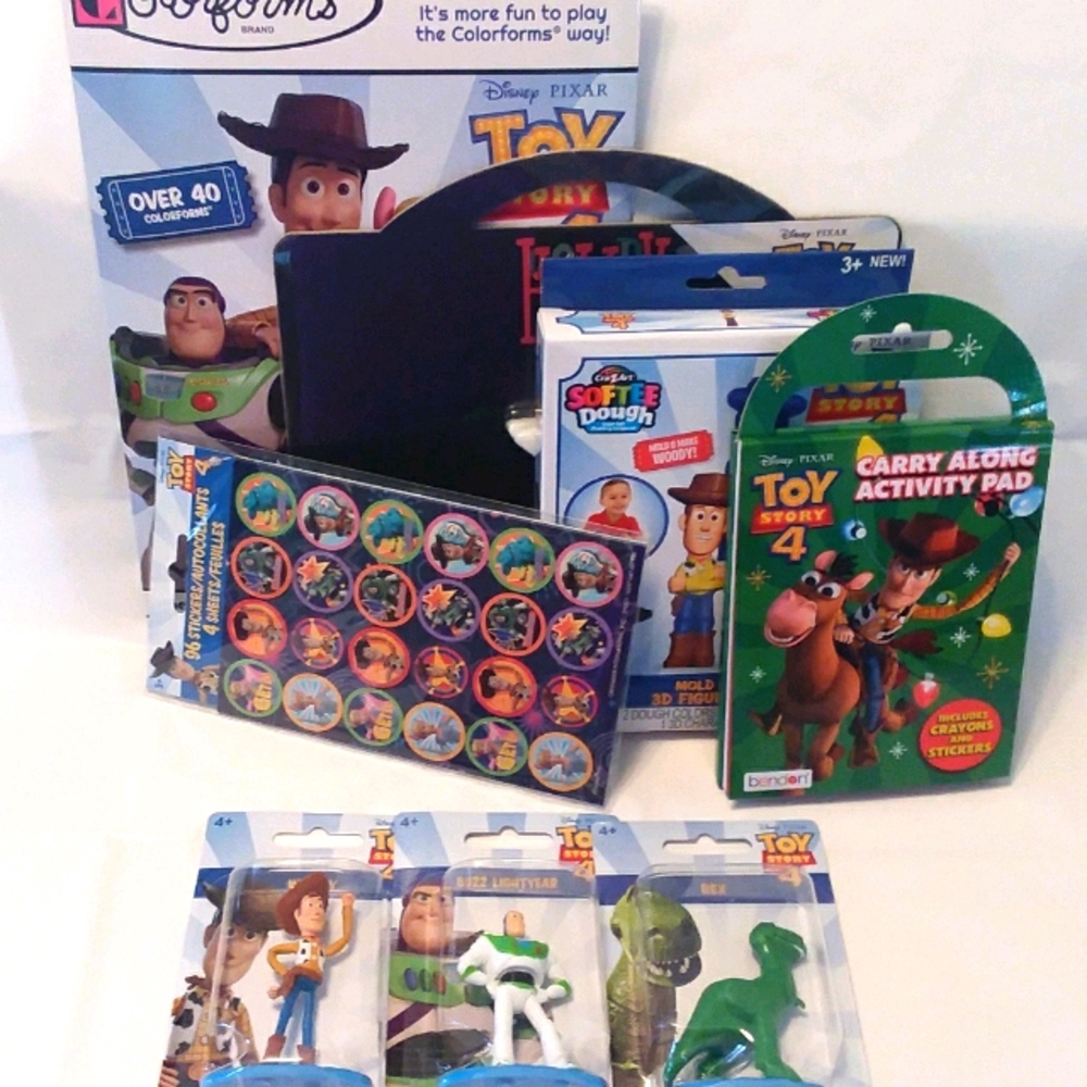 NEW Toy Story 4 Gift Set 8 Pc Activity Learning